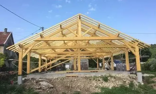 Charpente traditionnelle à Corbelin